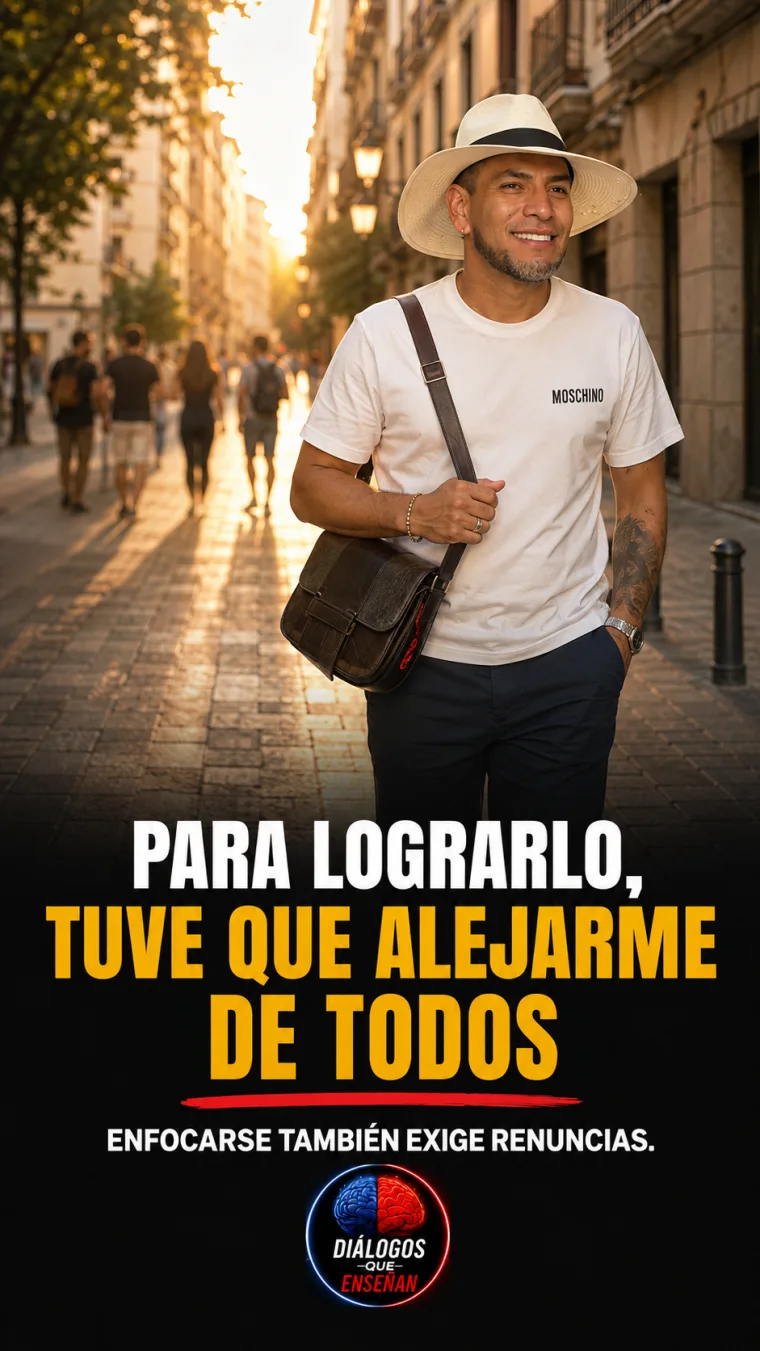 Para lograrlo, tuve que alejarme de todos