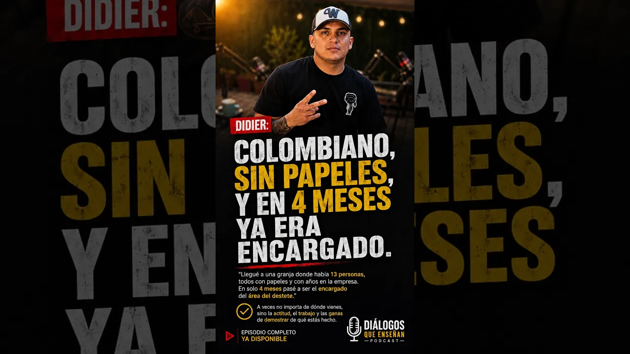 Didier, colombiano sin papeles, en cuatro meses ya era encargado