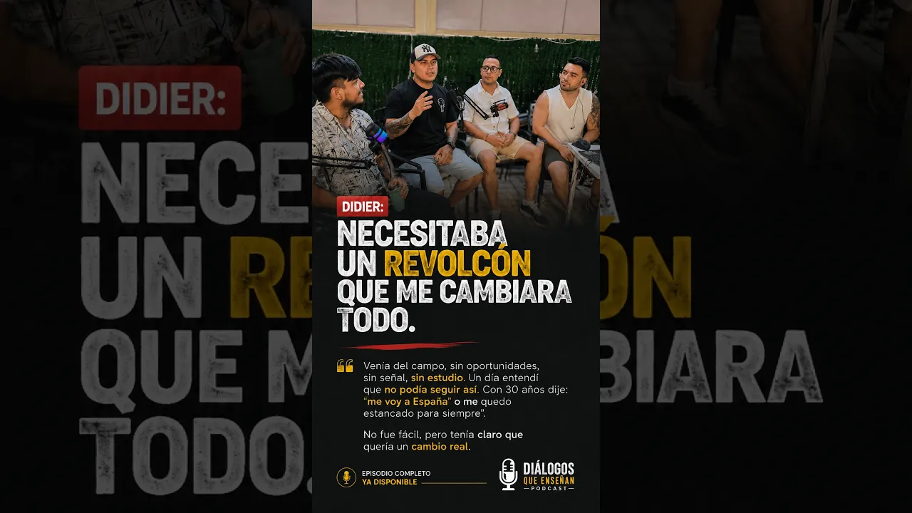 Didier cuenta el cambio que transformó su vida